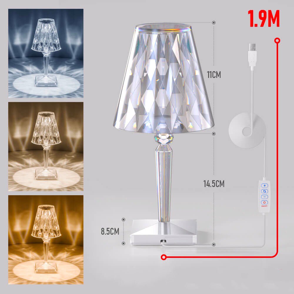 Tischlampe LED Diamant
