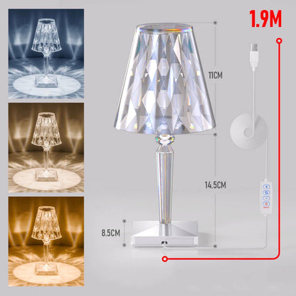 Tischlampe LED Diamant
