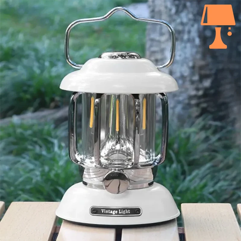 Frendorf | LumiHeritage - Vintage LED-Laterne mit Metallgitter