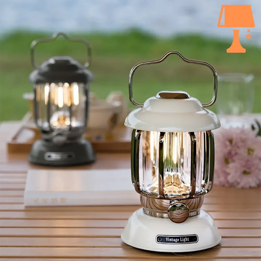 Frendorf | LumiHeritage - Vintage LED-Laterne mit Metallgitter