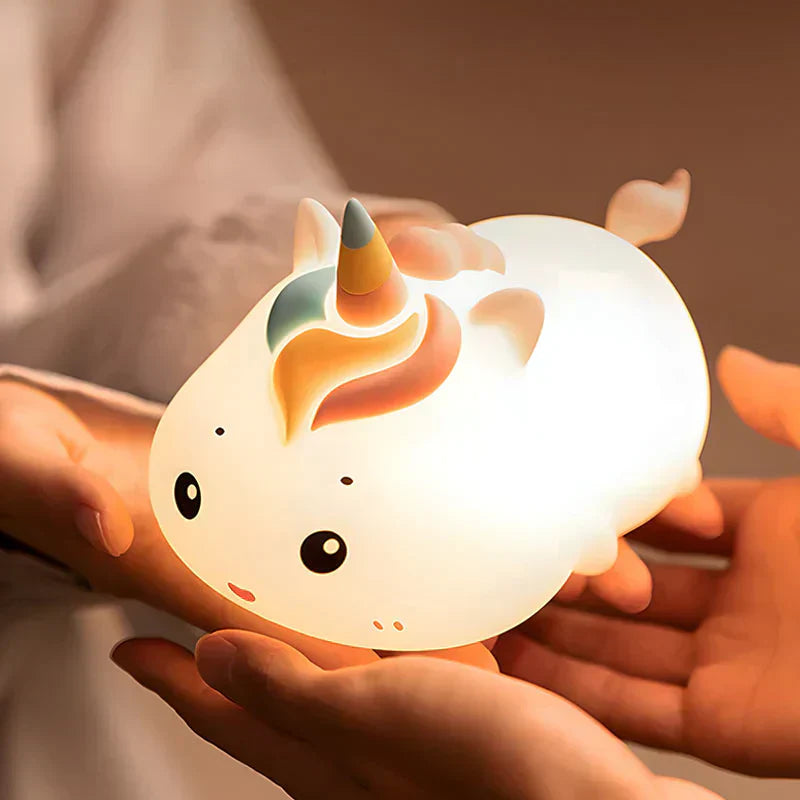 Frendorf | DreamyGlow Einhorn Touch Nachttischlampe