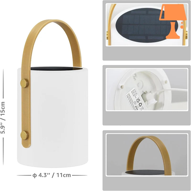 Frendorf | LumiBeam – Tragbare LED-Lampe mit zylindrischem Design und Fernbedienung