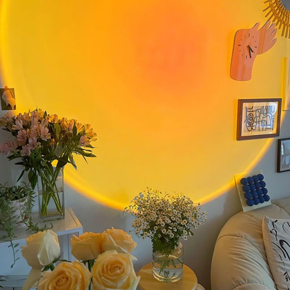 Frendorf | GlowScape Golden Hour LED Lampe | Stimmungslicht | Deko für Zuhause | Sonnenuntergangseffekt