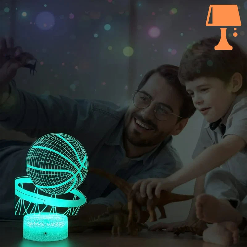 Frendorf | HoopsGlow LED-Nachtlichter – Perfekt für Basketballfans und Gameräume