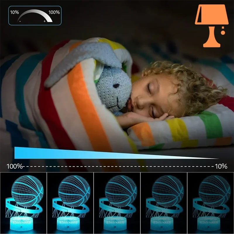 Frendorf | HoopsGlow LED-Nachtlichter – Perfekt für Basketballfans und Gameräume