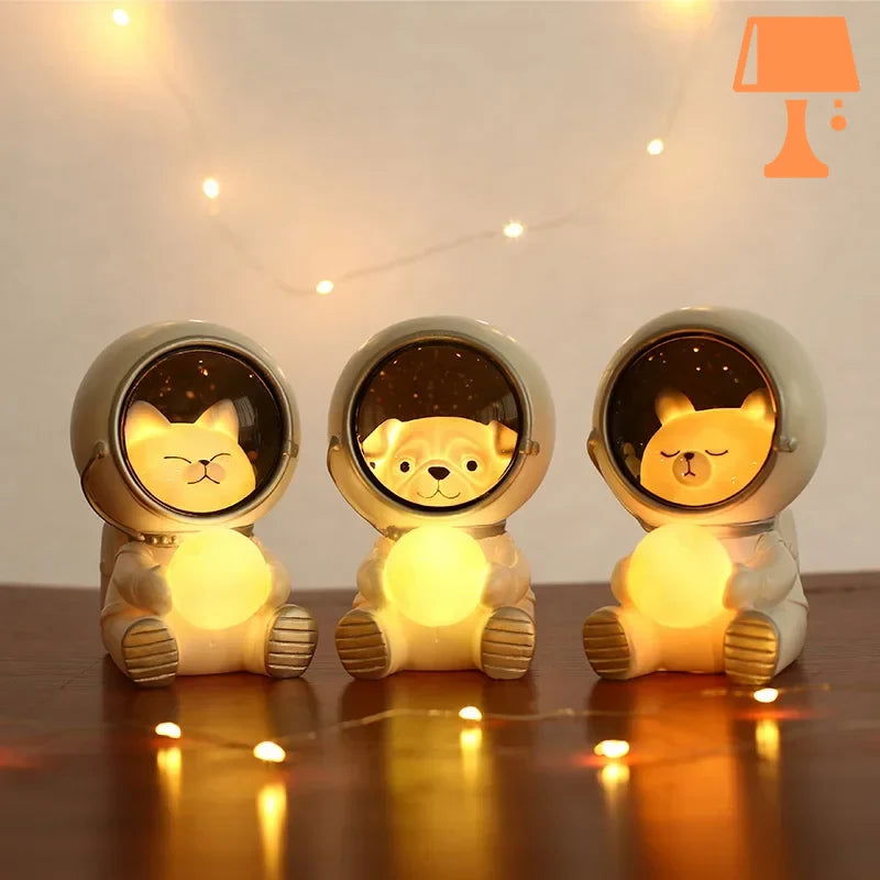 Frendorf | GalaxyPals - Astronaut-Natlyssæt mit niedlichen Tierfreunden