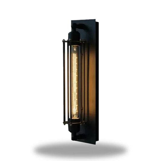 Frendorf | RetroGlow – Vintage industrielle Glasrohr-Wandleuchte