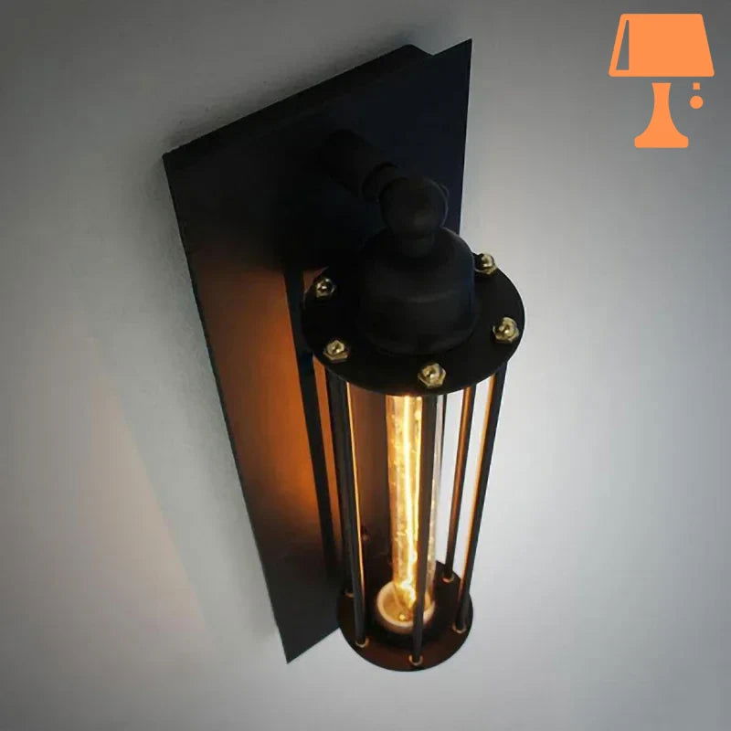 Frendorf | RetroGlow – Vintage industrielle Glasrohr-Wandleuchte