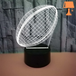 Frendorf | RugbyGlow – Dynamische 3D Illusions-Rugbyballlampe mit fernbedienbaren Farben