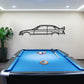 E36 M3 Auto Silhouette Metall Wandkunst
