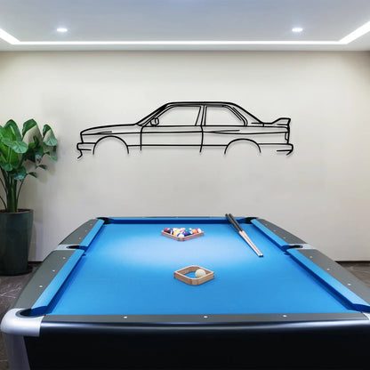 E30 M3 Auto Silhouette Wandkunst