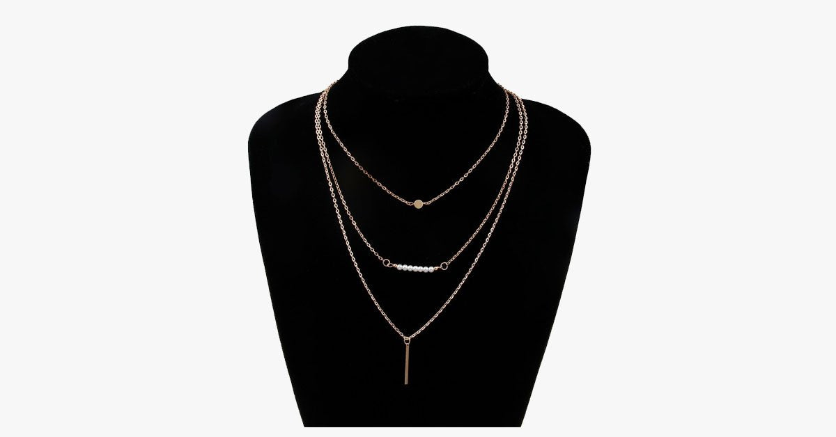 Frendorf | 3 Schichten Bar Halskette