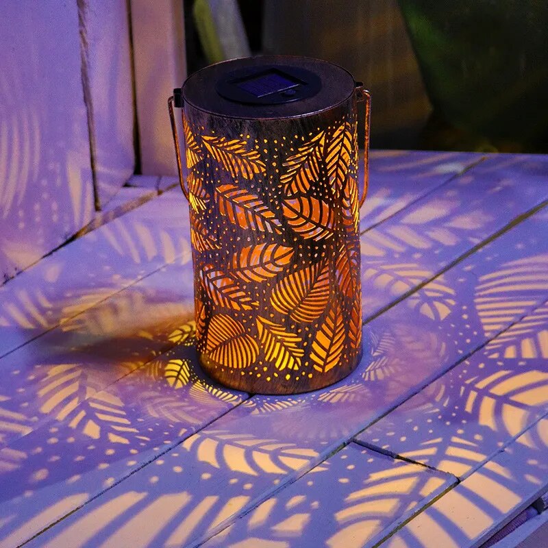 Frendorf | LumaLeaf Leuchtendes Blatt Laterne | Dekolicht | LED Gartenlampe | Außenbeleuchtung | Stimmungslicht für Garten & Terrasse