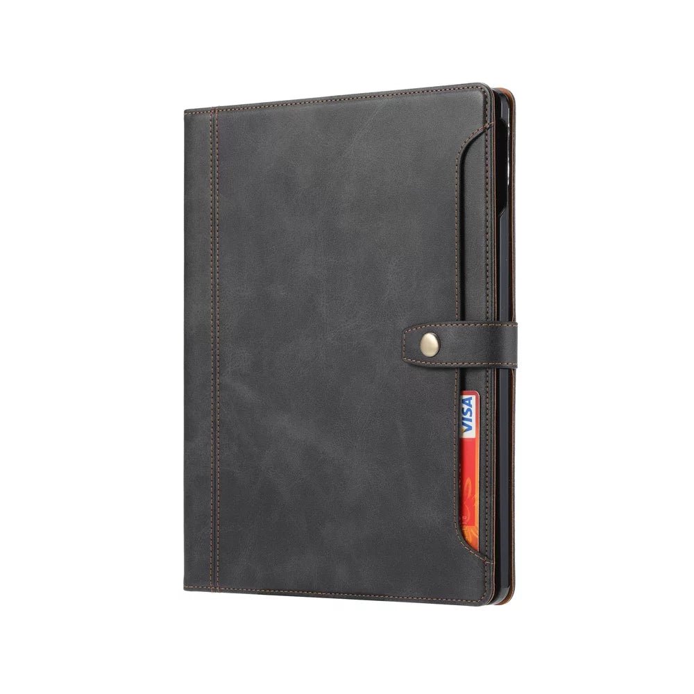 Frendorf | Leder Folio Case mit Kartenfächern & Stifthalter für iPad
