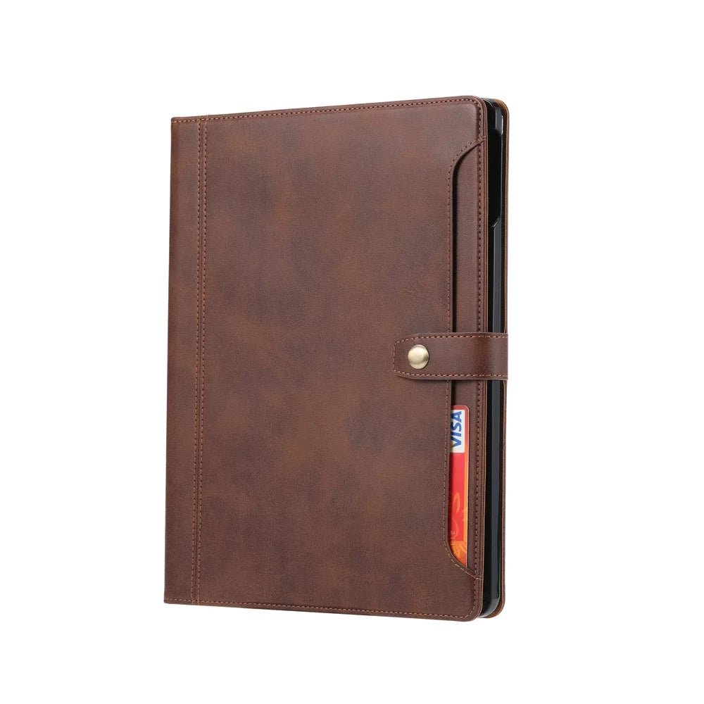 Frendorf | Leder Folio Case mit Kartenfächern & Stifthalter für iPad