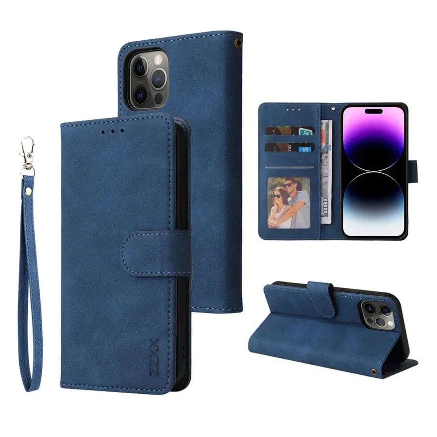 Frendorf | Leder iPhone Wallet Flip Cover Magnetische Hülle