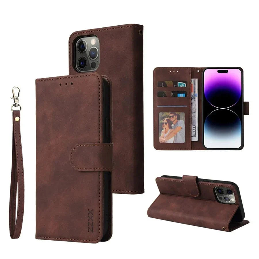 Frendorf | Leder iPhone Wallet Flip Cover Magnetische Hülle
