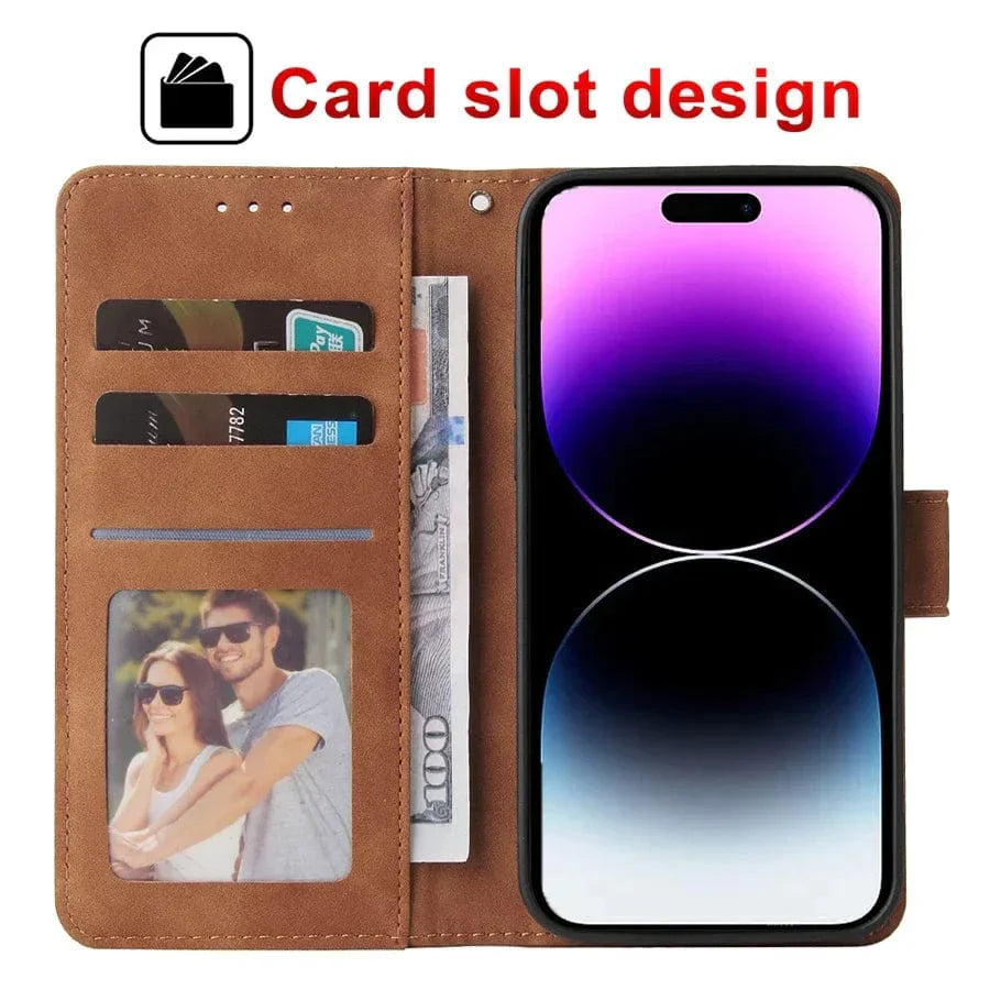 Frendorf | Leder iPhone Wallet Flip Cover Magnetische Hülle