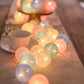 LED Baumwollball Girlande Lichter
