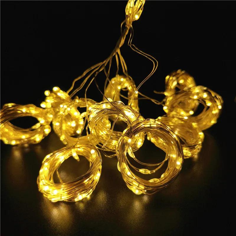 LED Vorhang Lichterkette Weihnachtsgirlande Lichterketten