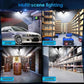 Frendorf | LED Garage Deckenleuchten 150W 15000LM 6500K mit 6+1 deformierbaren Panels
