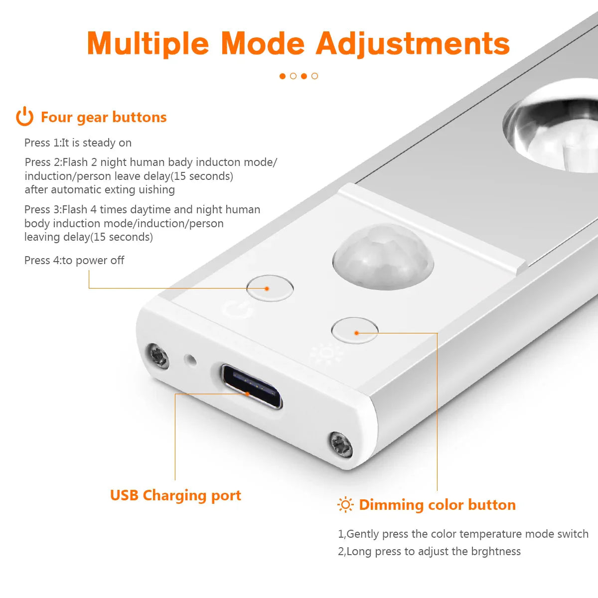 LED Unterbau-Spots Rechargeable Magnet Nachtlicht