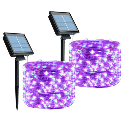 Frendorf | LumenVibe Solar Lichterkette für Außen | Wasserdicht | Solar-Gartenbeleuchtung | Stimmungsvolle Dekoration