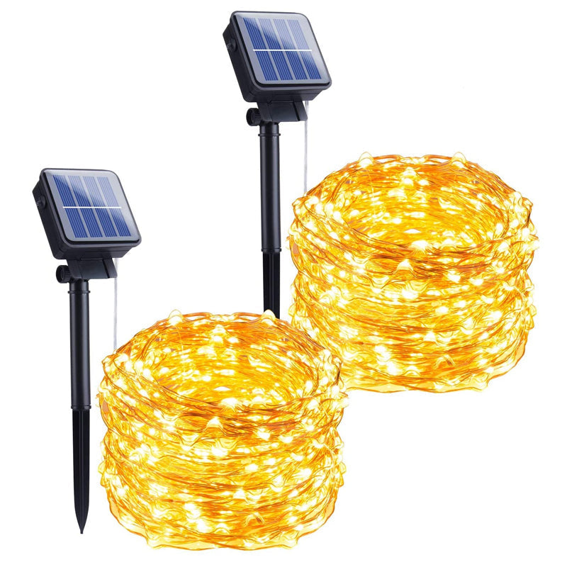 Frendorf | LumenVibe Solar Lichterkette für Außen | Wasserdicht | Solar-Gartenbeleuchtung | Stimmungsvolle Dekoration