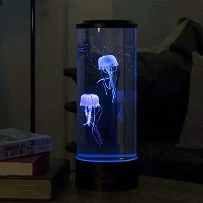 Lustige und entspannende LED-Quallenlampe für Kinder
