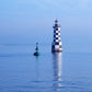 Frendorf | Les Perdrix Leuchtturm und Fischereiboot Wandkunst