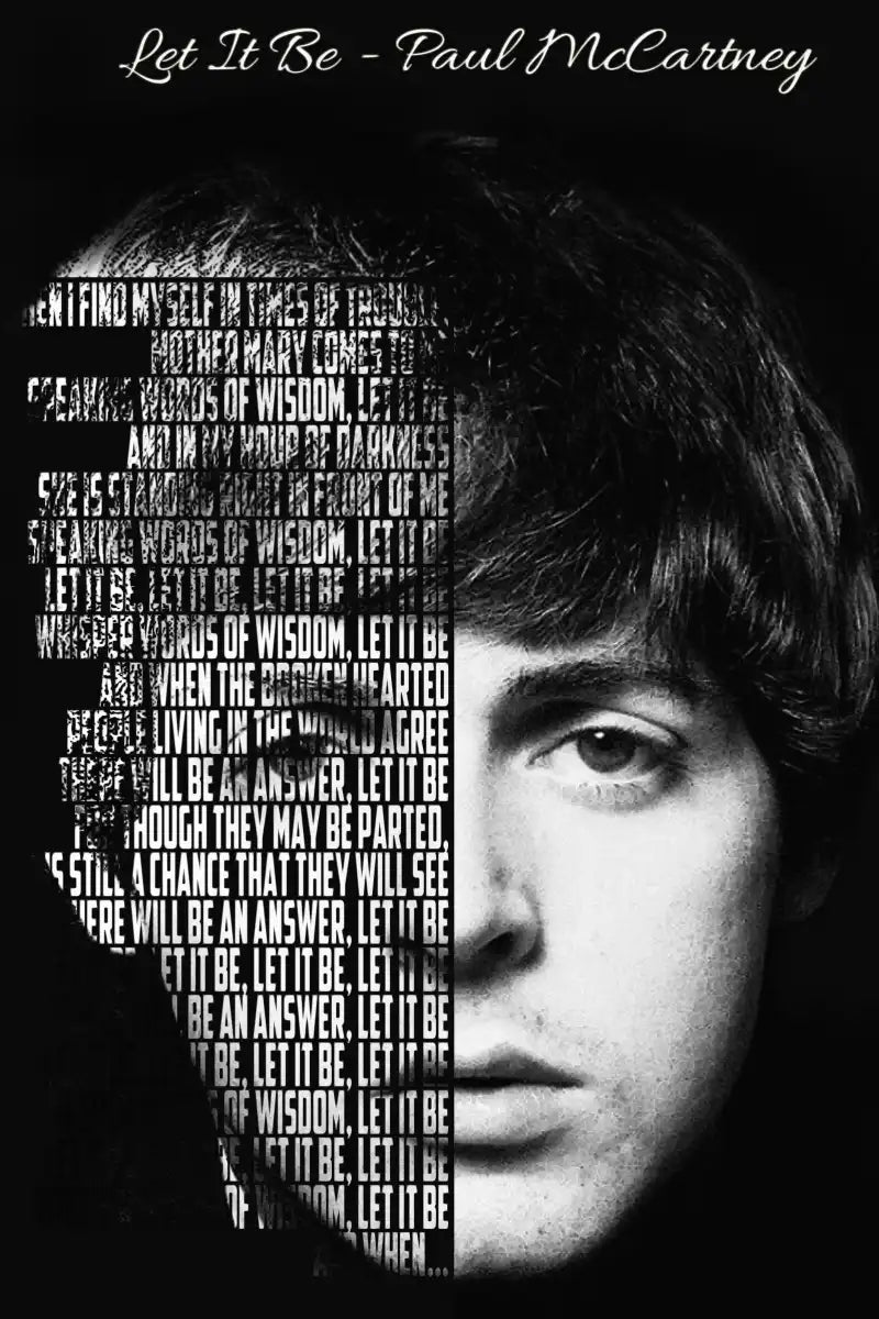 Frendorf | Lass es sein - Paul McCartney Wandkunst