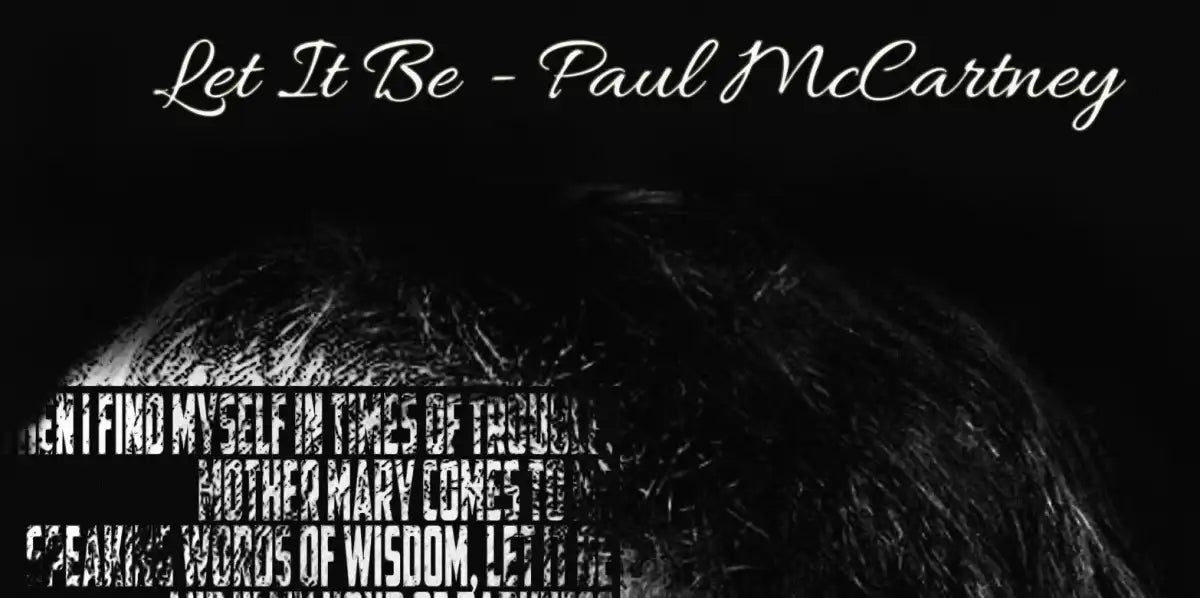 Frendorf | Lass es sein - Paul McCartney Wandkunst
