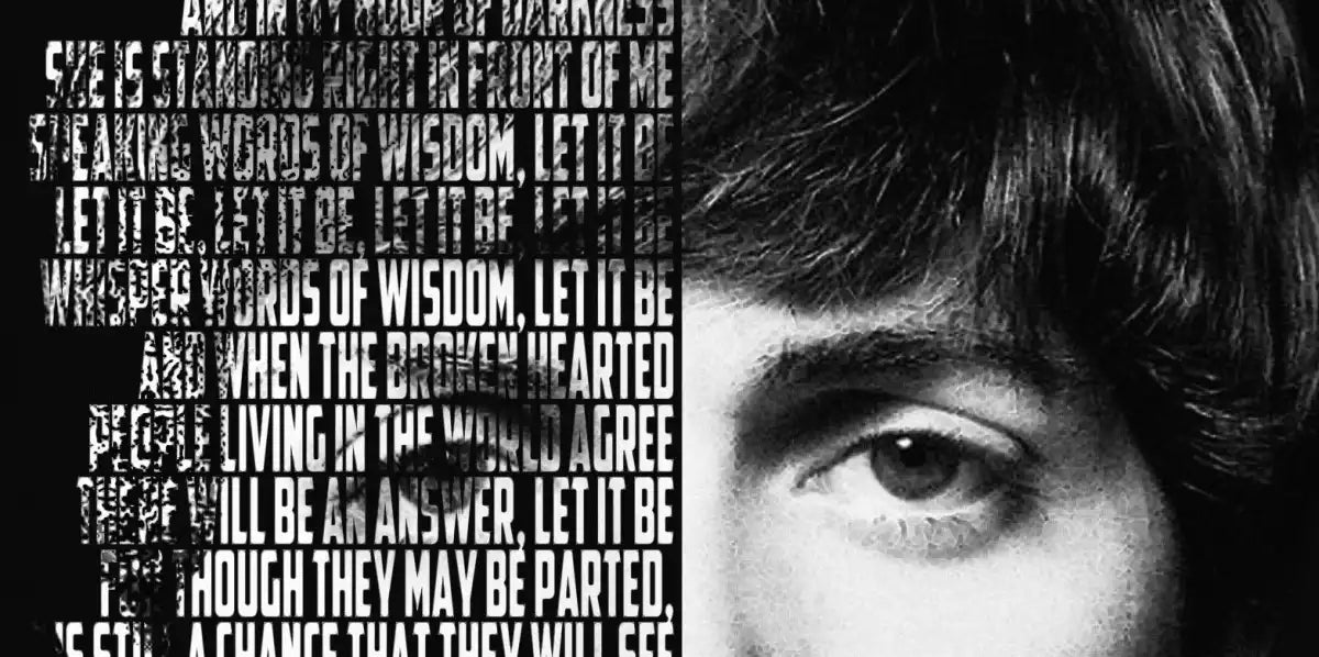 Frendorf | Lass es sein - Paul McCartney Wandkunst