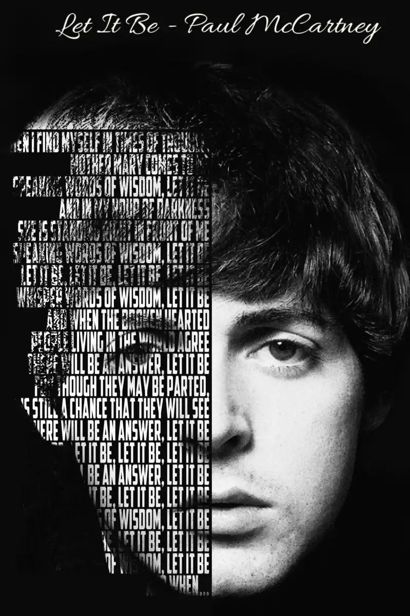 Frendorf | Lass es sein - Paul McCartney Wandkunst