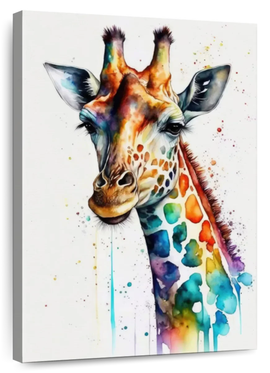 Frendorf | Giraffe Aquarell Wandkunst