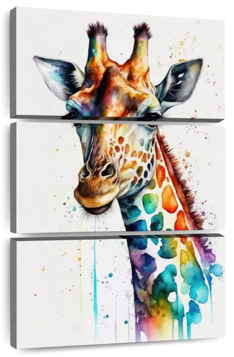 Frendorf | Giraffe Aquarell Wandkunst