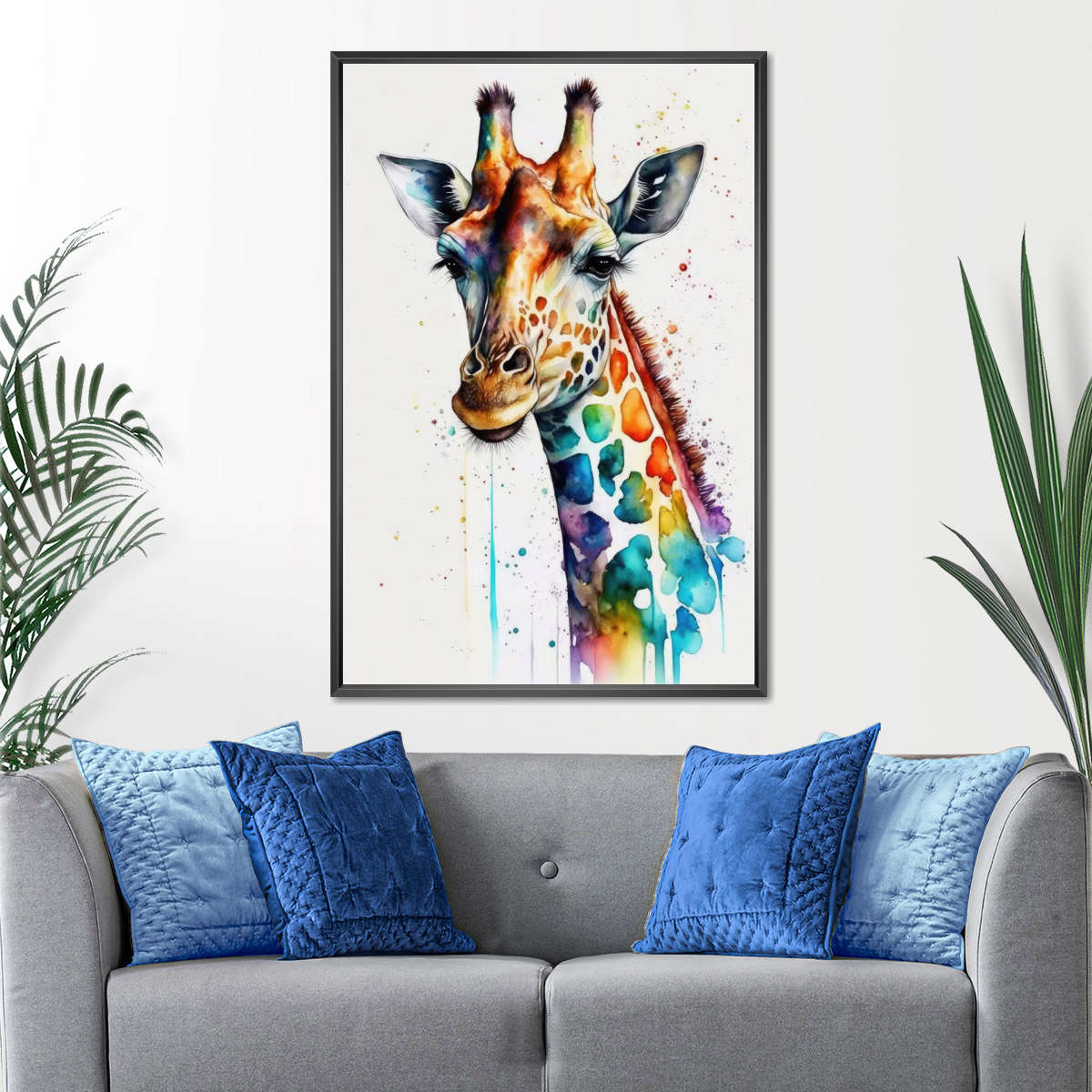 Frendorf | Giraffe Aquarell Wandkunst