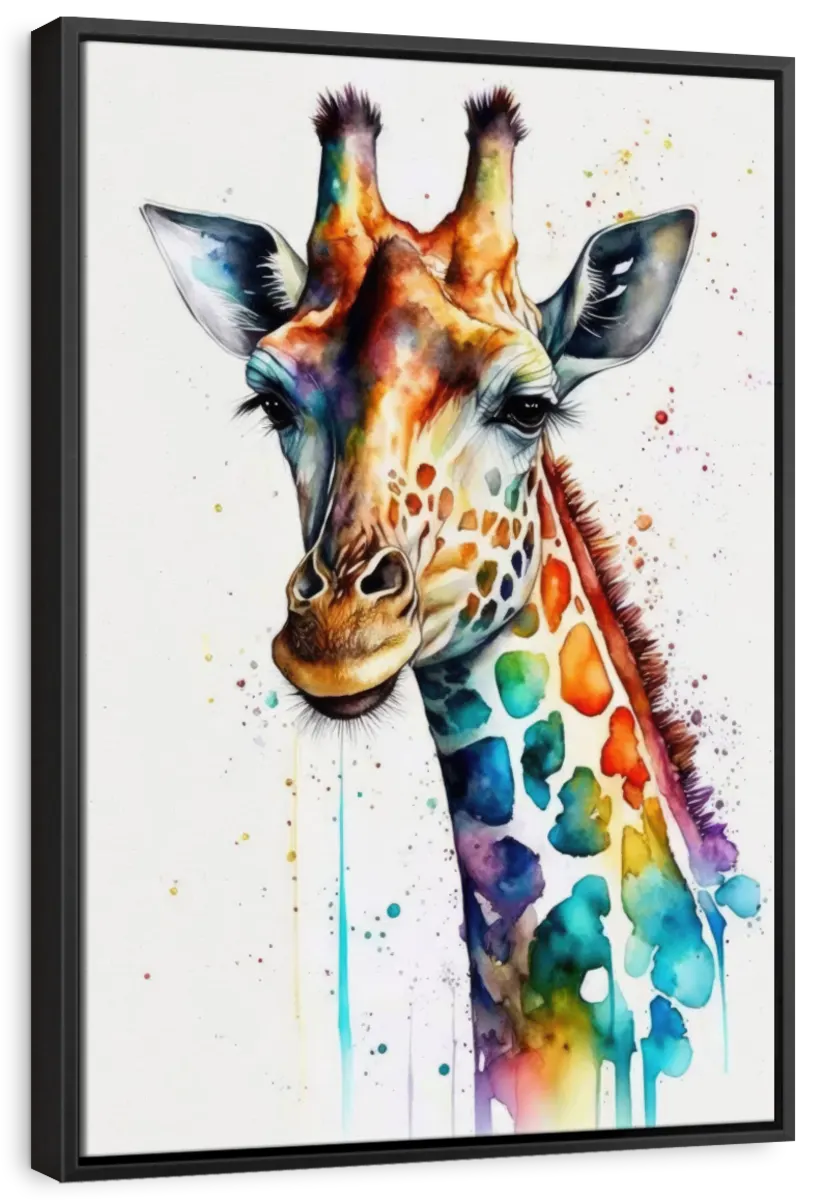 Frendorf | Giraffe Aquarell Wandkunst