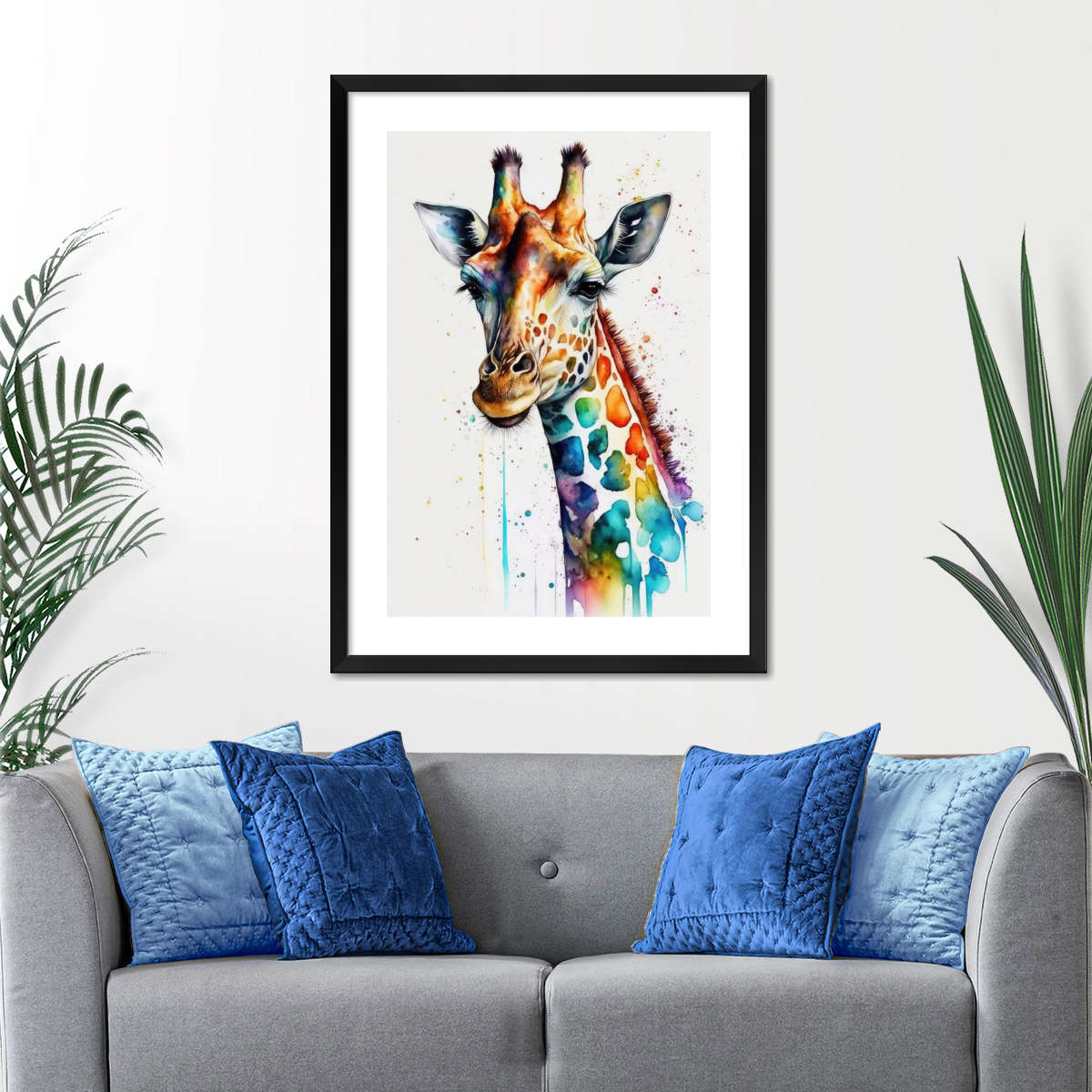 Frendorf | Giraffe Aquarell Wandkunst