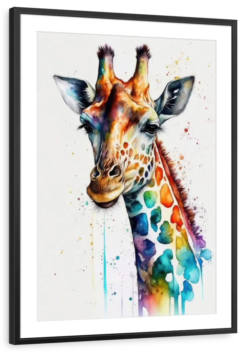 Frendorf | Giraffe Aquarell Wandkunst