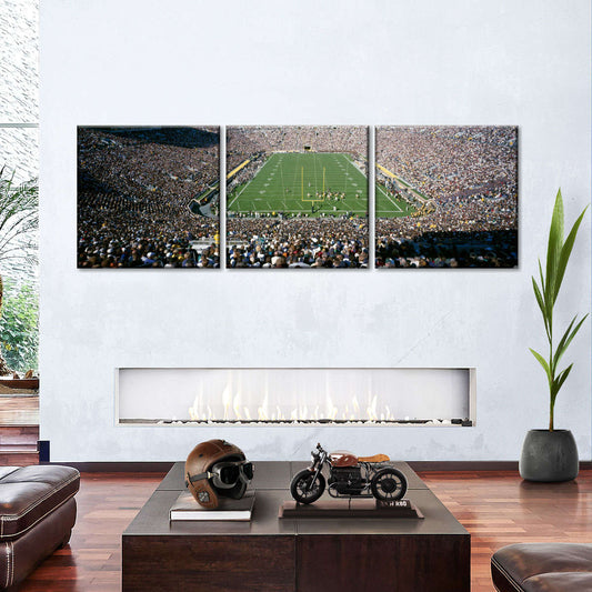 Frendorf | Luftaufnahme von Notre Dame Stadion Wandkunst