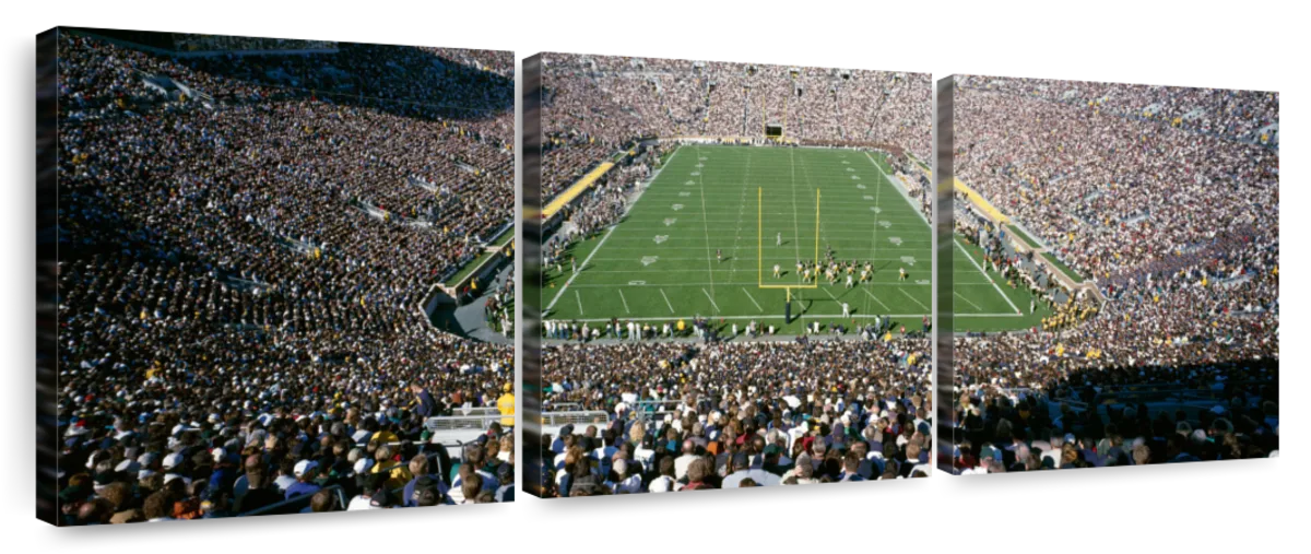 Frendorf | Luftaufnahme von Notre Dame Stadion Wandkunst