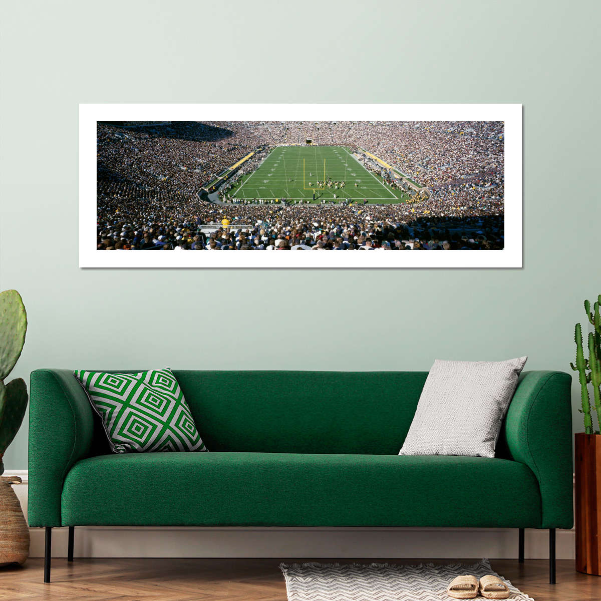 Frendorf | Luftaufnahme von Notre Dame Stadion Wandkunst