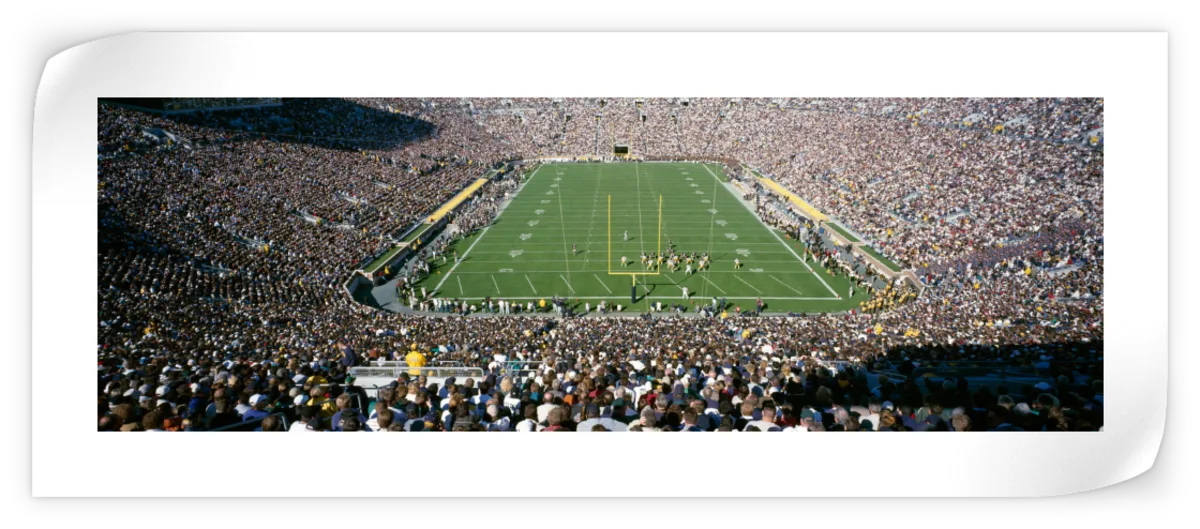 Frendorf | Luftaufnahme von Notre Dame Stadion Wandkunst