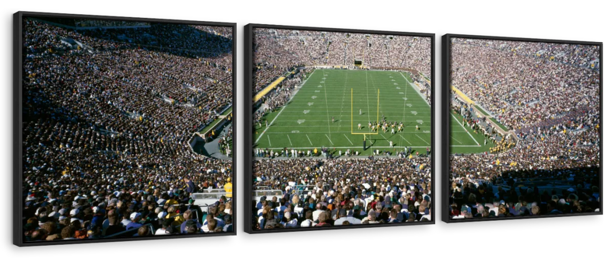 Frendorf | Luftaufnahme von Notre Dame Stadion Wandkunst