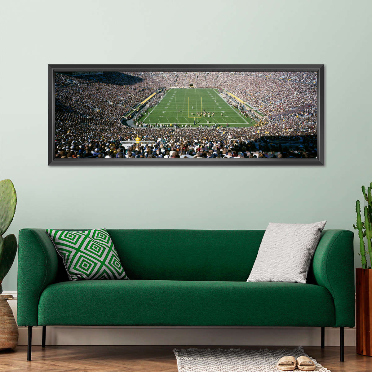 Frendorf | Luftaufnahme von Notre Dame Stadion Wandkunst