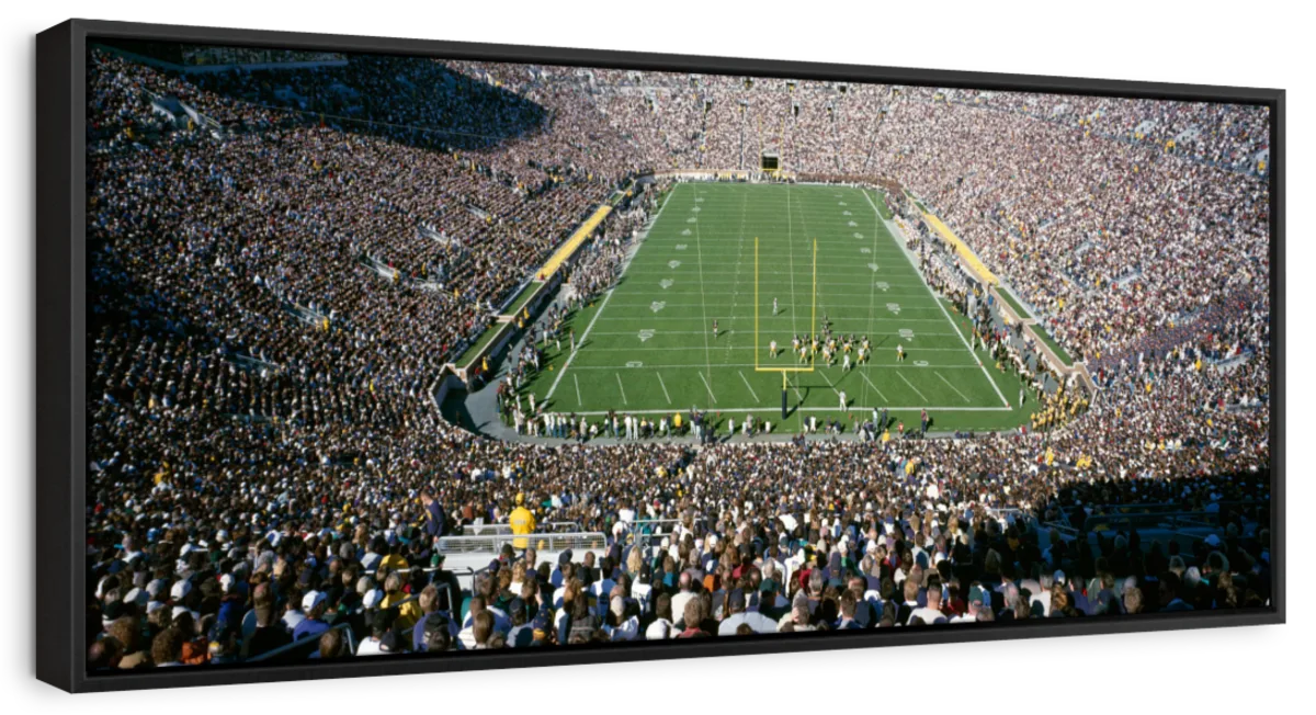 Frendorf | Luftaufnahme von Notre Dame Stadion Wandkunst