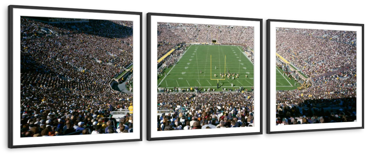 Frendorf | Luftaufnahme von Notre Dame Stadion Wandkunst