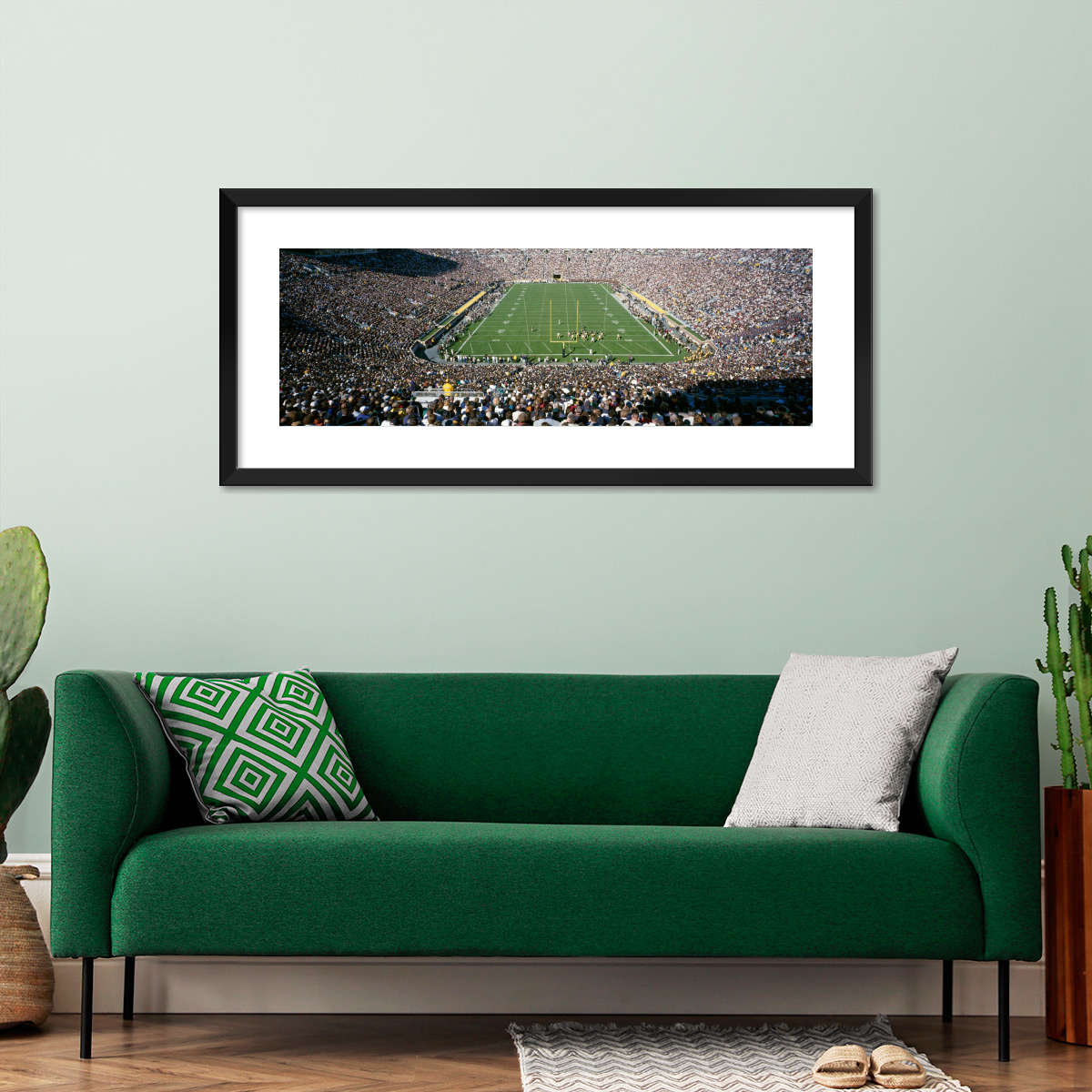 Frendorf | Luftaufnahme von Notre Dame Stadion Wandkunst