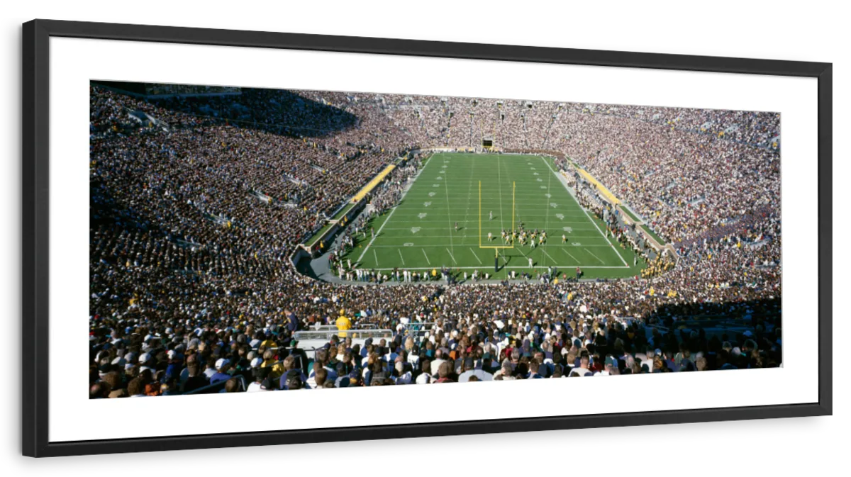 Frendorf | Luftaufnahme von Notre Dame Stadion Wandkunst